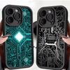 Printed Circuit Board Pattern Phone Case For IPhone 17 16 15 13 11 12 14 Pro Max Plus Silicone Cover Shell