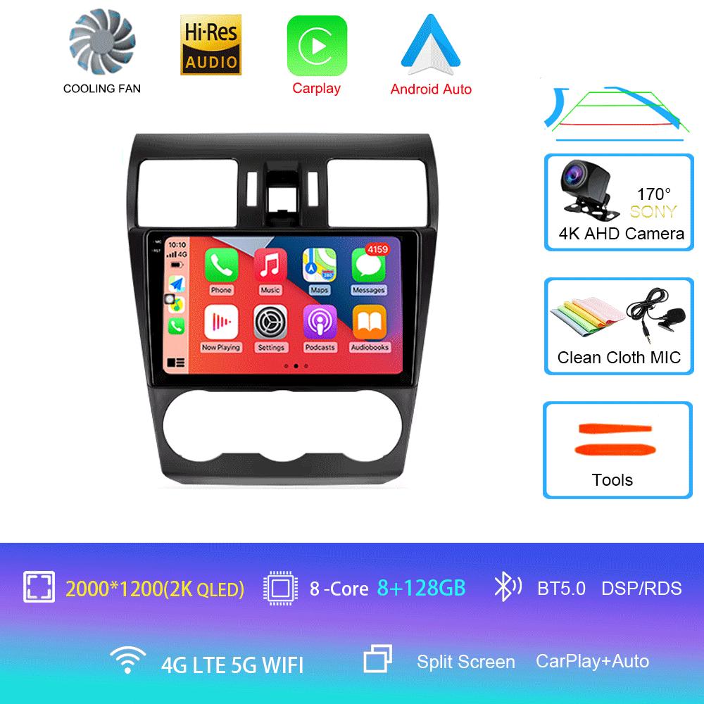 Car Radio Android 14 For Subaru Forester 4 SJ XV 2012-2015 4G Multimedia Video Player Navigation GPS Carplay 360 Camera