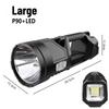 Powerful XHP70 LED Work Light USB Rechargeable Searchlight Handheld Flashlight Spotlight Waterproof Camping Light Lantern