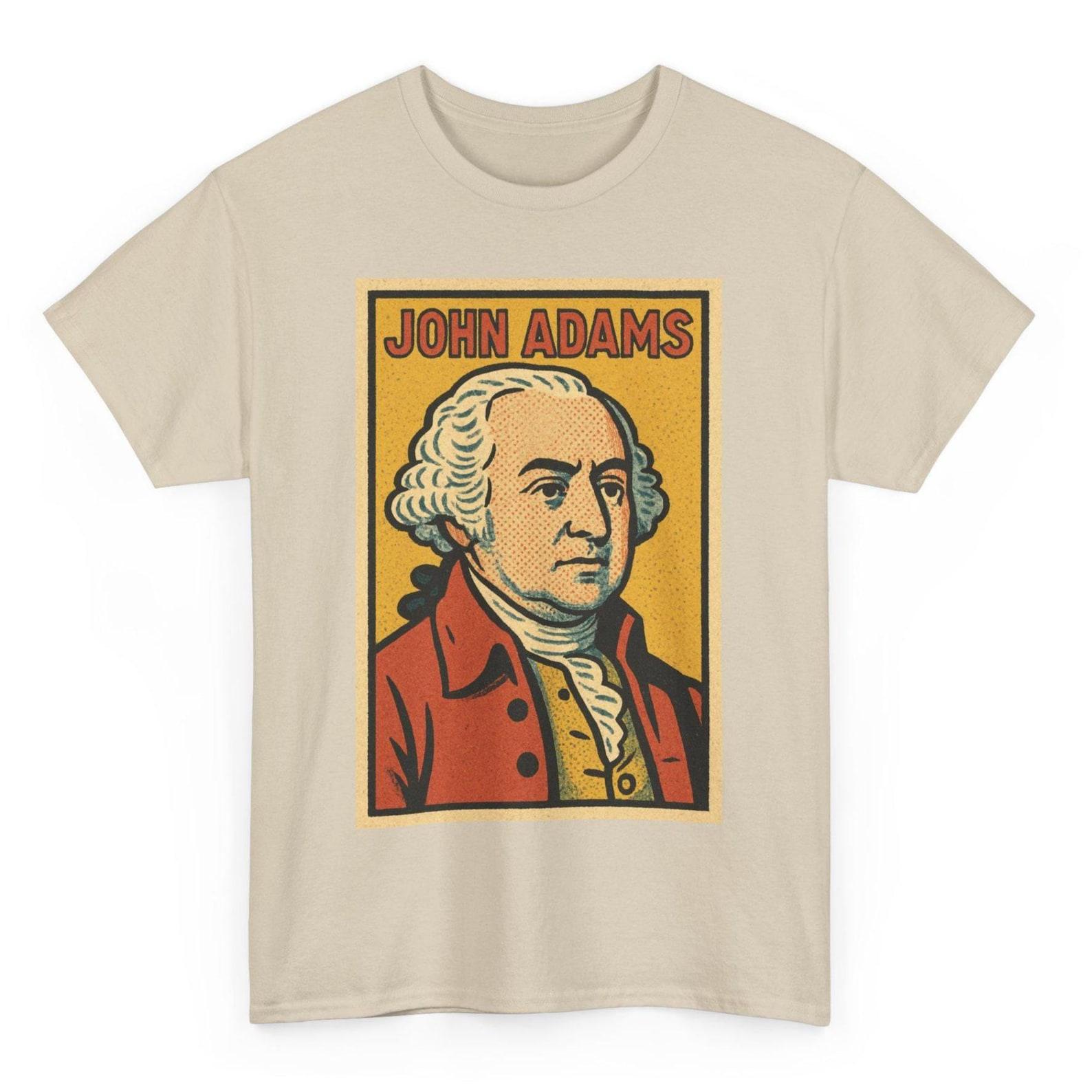 John Adams T-Shirt: Retro Comic Founding Father Graphic Tee 3XL