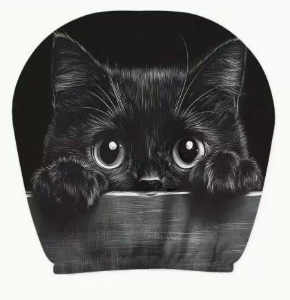 2 pezzi Coperchi per Poggiatesta Auto Stampa Gatto Arancione Occhi Grandi Carini, Morbido e Confortevole Poliestere a Maglia, Design Elastico, Vestibilità Universale per Interni Auto