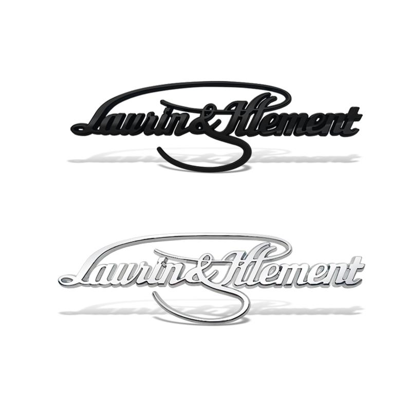 BAVF3 Car-Styling Metal Laurin & Klement Emblem Car Badge For Skoda L&K MK2 Kamiq Fabia Rapid Yaris Kodiaq Octavia Superb Scala Karoq