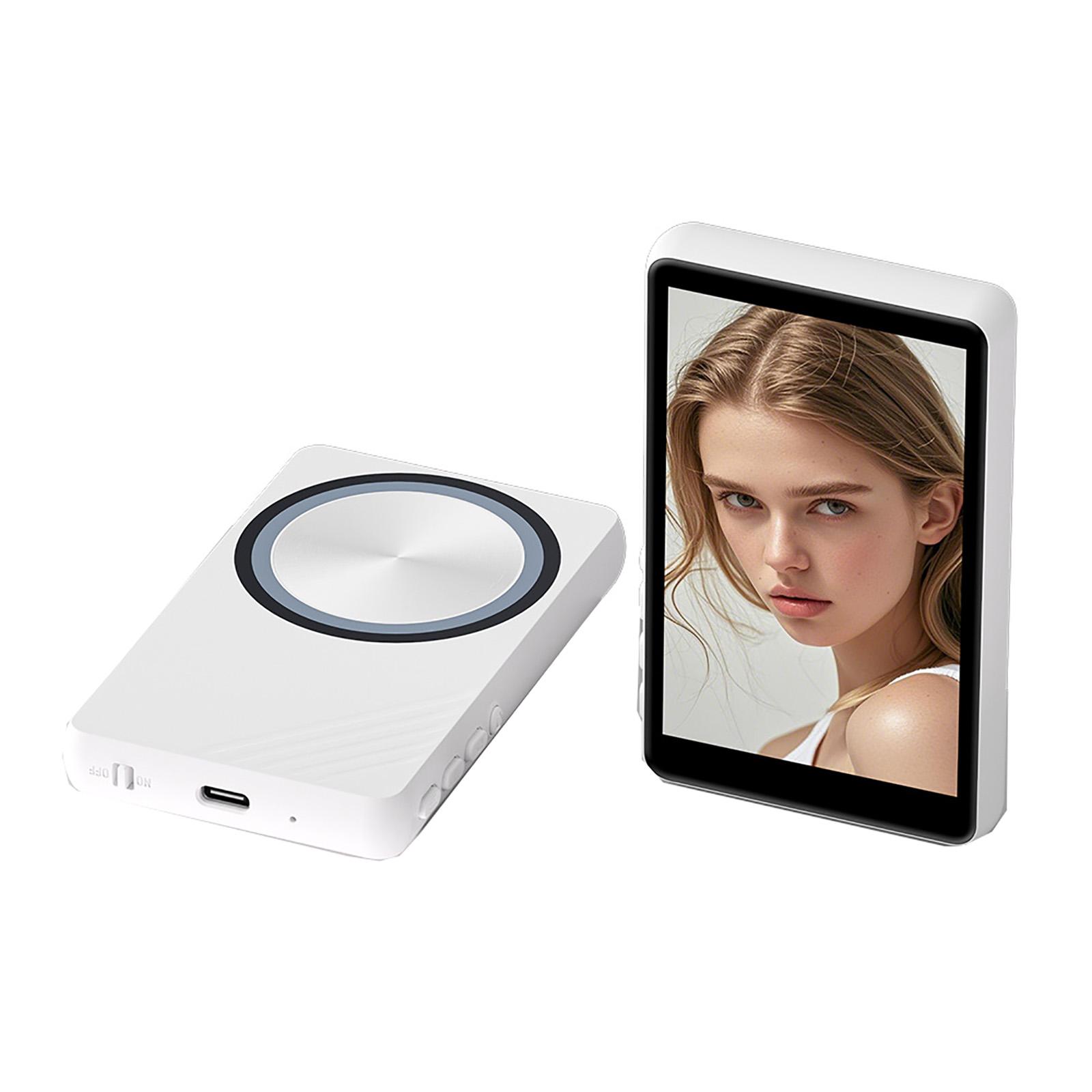 

Екран монітора для селфі-влогу 4k 30fps, Bluetooth-пульт, Монітор задньої камери телефона для селфі, влогу, прямої трансляції One Size білий