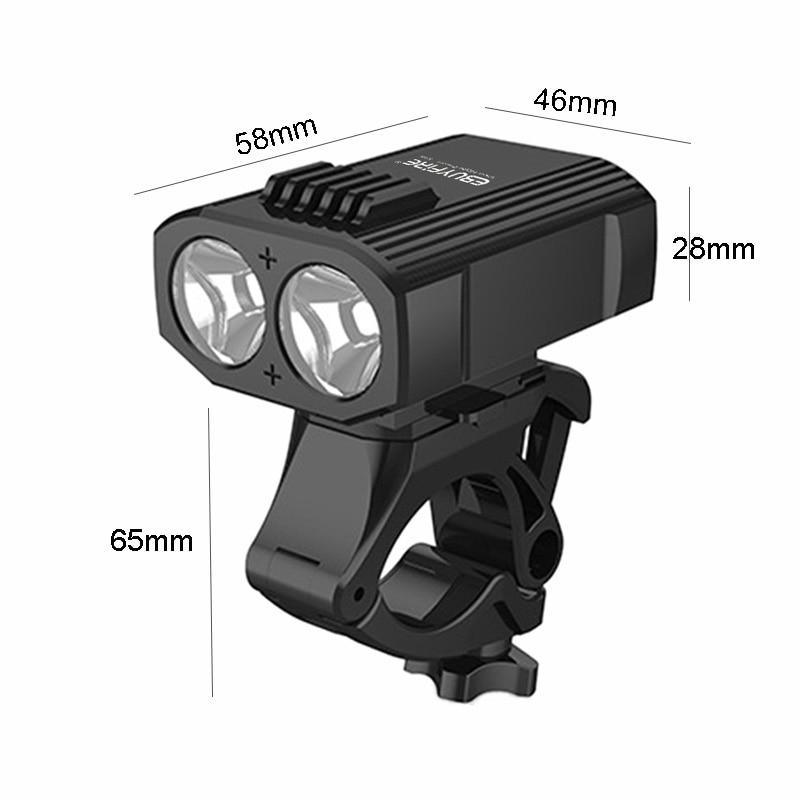Buy Mini Bicycle Light 2 Led 5 Mode 2000LM USB Rechargeable Cycling