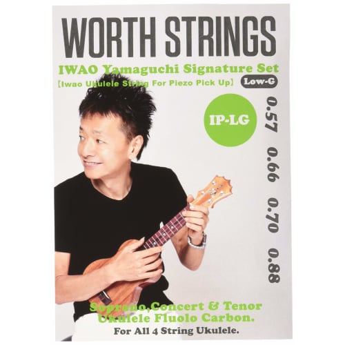 

Worth Strings IP-LG Ukulele Strings, IWAO Piezo Low-G, 63-inch Fluorocarbon