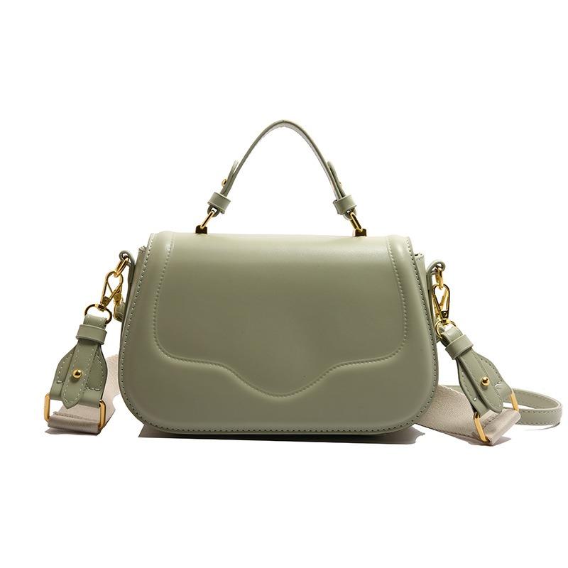 

Летний новый модный дизайн портативная сумка через плечо с текстурой и магнитной застежкой, сумка-мессенджер с высоким чувством, маленькая квадратная сумка, женская сумка one size fits all зелёный