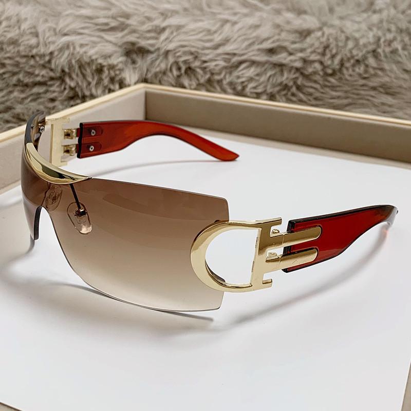 New Unisex Frameless Y2k Fashion Sunglasses With Uv400 Protection For Trendy Streetwear StyleI