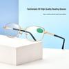 High-Power 450-600 Degree Glass Reading Glasses with Metal Frame for Street Vendors and Shopkeepers