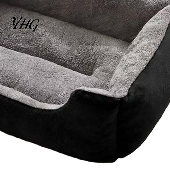 Machine Washable Pet Bed Rectangular Plush Cat Bed, Cozy Lounge Anti-slip Bottom, Soft Kitten for Sleeping Couch Indoor Cats Small Dogs Puppies
