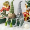 Cartoon Long Legs Faceless Dwarf Ornament Hanging Christmas Gnomes Plush Toys  Hotel Office Decor