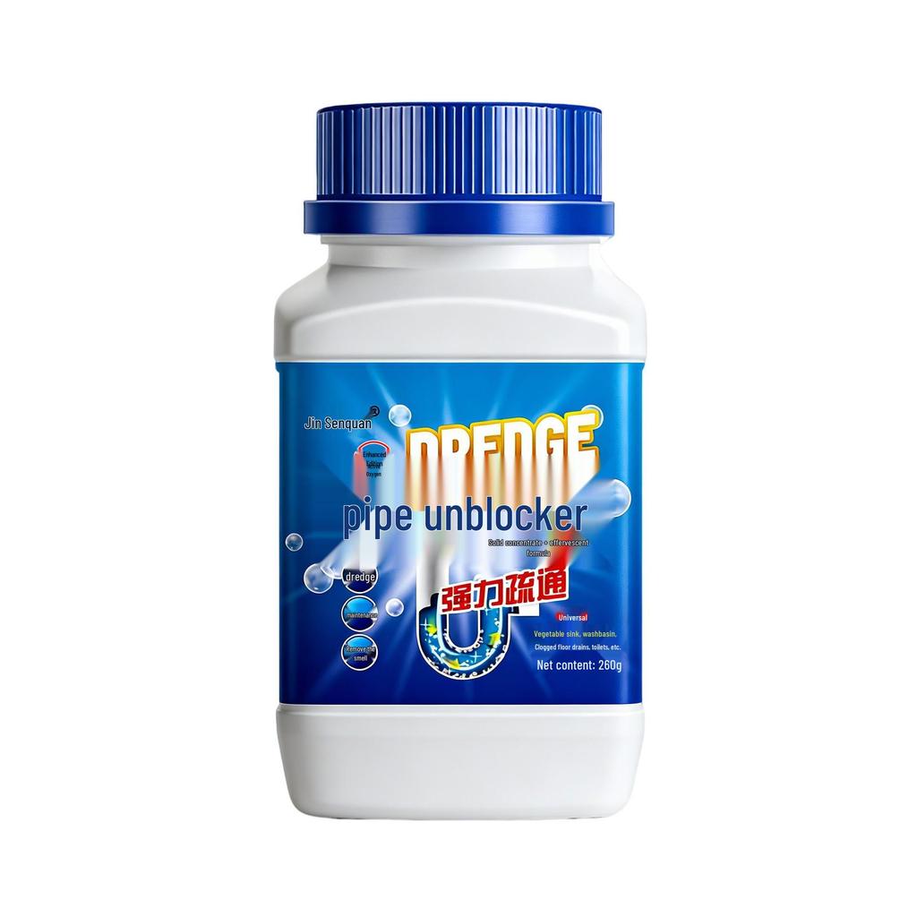 Powerful Liquid Pipe Dredger: Unclogs Toilets, Sewer Lines, and Dissolves Kitchen Grease with Deodorizing Effect