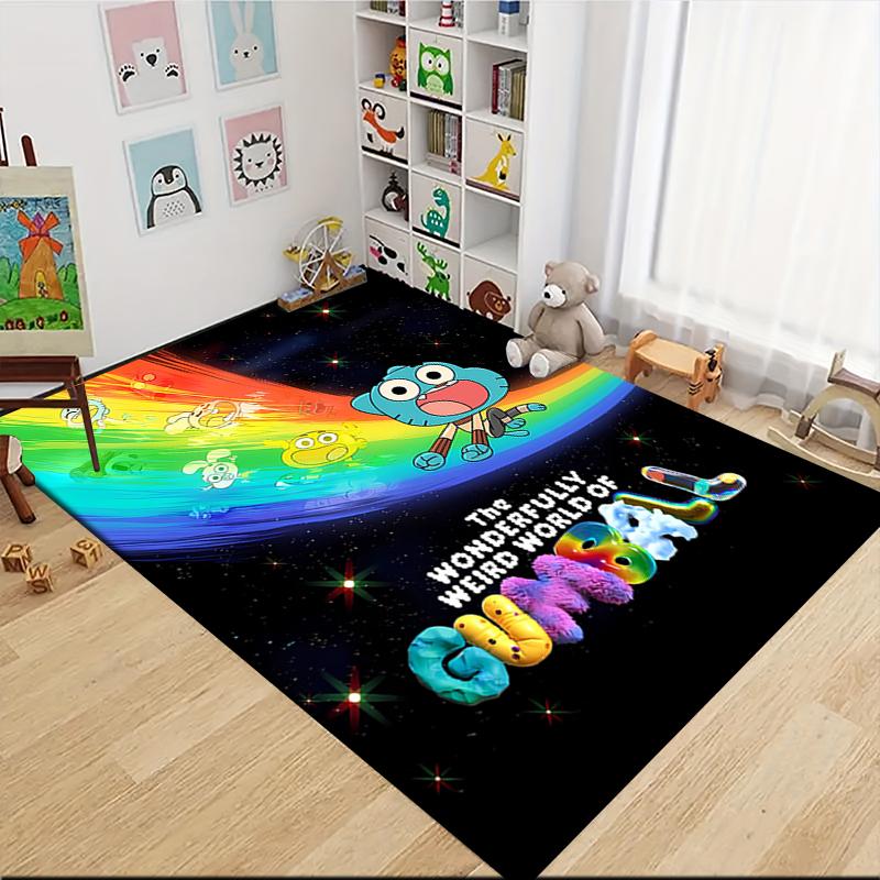 1Pc Bunny Friends Adventure Carpet Rug Customizable Soft Washable Antislip Home Living Room Sofa Mats Personalized Rug 0917291