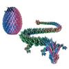 Unique Easter Present 3D Printed Mini Dragon Egg Articulated Fidget Toy Inside Kids Playset Basket Stuffers Collectible Flexible Gift for Teens