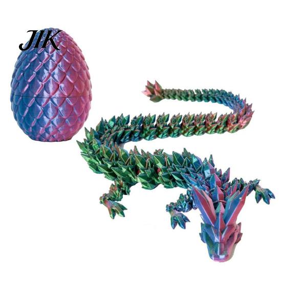 Unique Easter Present 3D Printed Mini Dragon Egg Articulated Fidget Toy Inside Kids Playset Basket Stuffers Collectible Flexible Gift for Teens