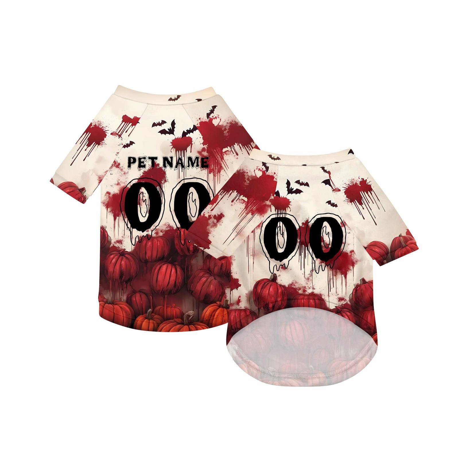 

Customized Dog Shirt, Breathable Doggy Tee, Lightweight Pet Clothes Personalized Pet Shirt XS червоний