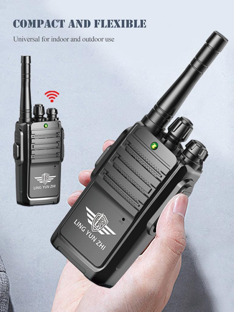 Walkie Talkie Toys, 2Pcs Simple Intercom Mini Interphone Digital Sound Indoor and Outdoor Communication Game Not Include Battery