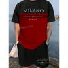 MILANO ITALIA Printed Sport T-shirt+shorts Suit Set Men Male Luxury Tracksuit Outfit  Runing  Tracksuit 2 Piece Set Clothes