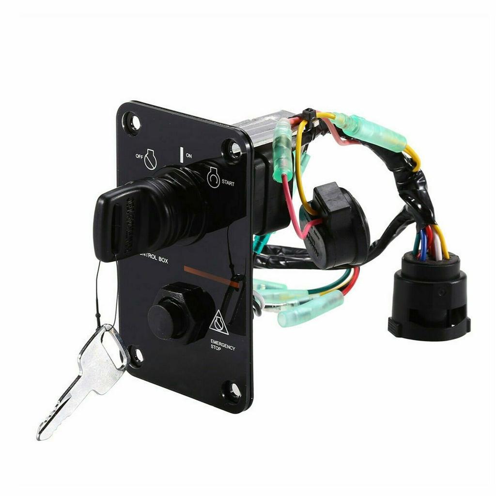 Compatiblefor 704-82570-08 704-82570-08-00 704-82570-12-00 Outboard Top Single Engine Key Ignition Switch Assembly Panel