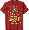 Im Not An Elf Im Just Short Pjs Christmas Xmas Printed Women T-Shirt Festive Holiday Clothes Y2k Streetwear Casual Tee