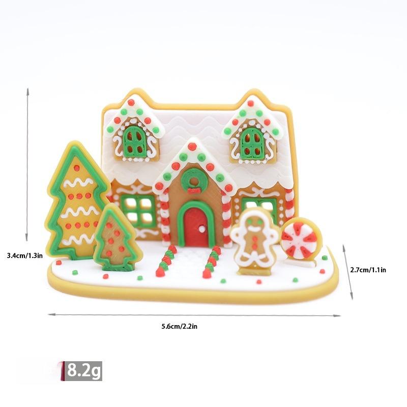 

1Pcs 1:12 Dollhouse Christmas Decor Gingerbread Man Holiday Scene Decoration Micro Landscape Ornaments Xmas Gifts one size