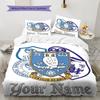 Sheffield Wednesday Football Club Custom Name Pattern Bedding,Quilt Set Quilt Cover Pillowcase Home Birthday Gift(1 * duvet cover + 2 * pillowcase, wi