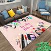 Hand Painted Makeup and Cosmetics Room Rug Street Fashion Carpet for Bedroom Living Room Floor Mat Home Decor Non-Slip