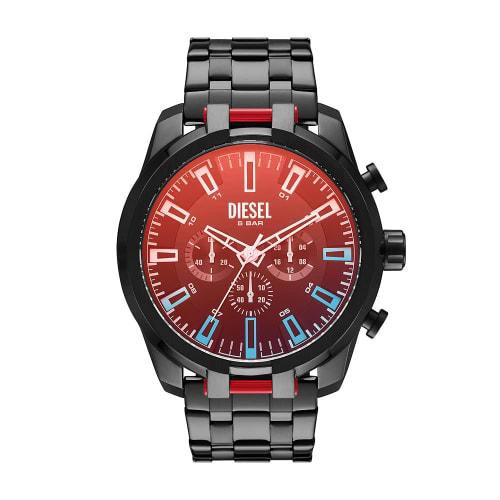 

Diesel Men s Split Chronograph Watch, 51mm, Black Stainless Steel Case, Stainless Steel Strap, DZ4589, Split, Bracelet.