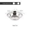Zhi Shi 304 Stainless Steel Double-Compartment Dish (2-Pack)