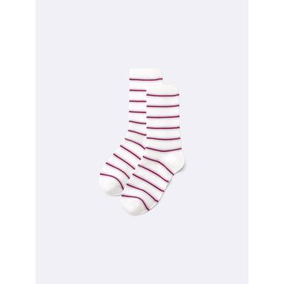GU by Uniqlo Crew Socks  Border 