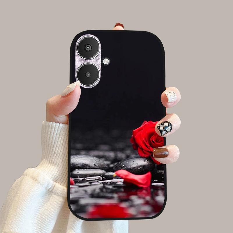 For Xiaomi Poco M6 5G Case 23128PC33I Silicone TPU Soft Phone Cover Cases For Redmi 13C 13R 5G Fashion Protective Fundas Shells