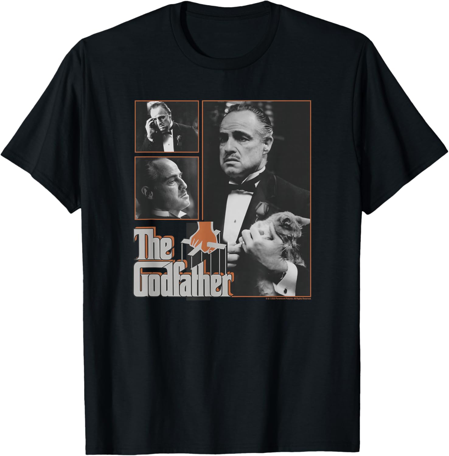 The Godfather Don Vito Corleone Cat Poster T-Shirt S