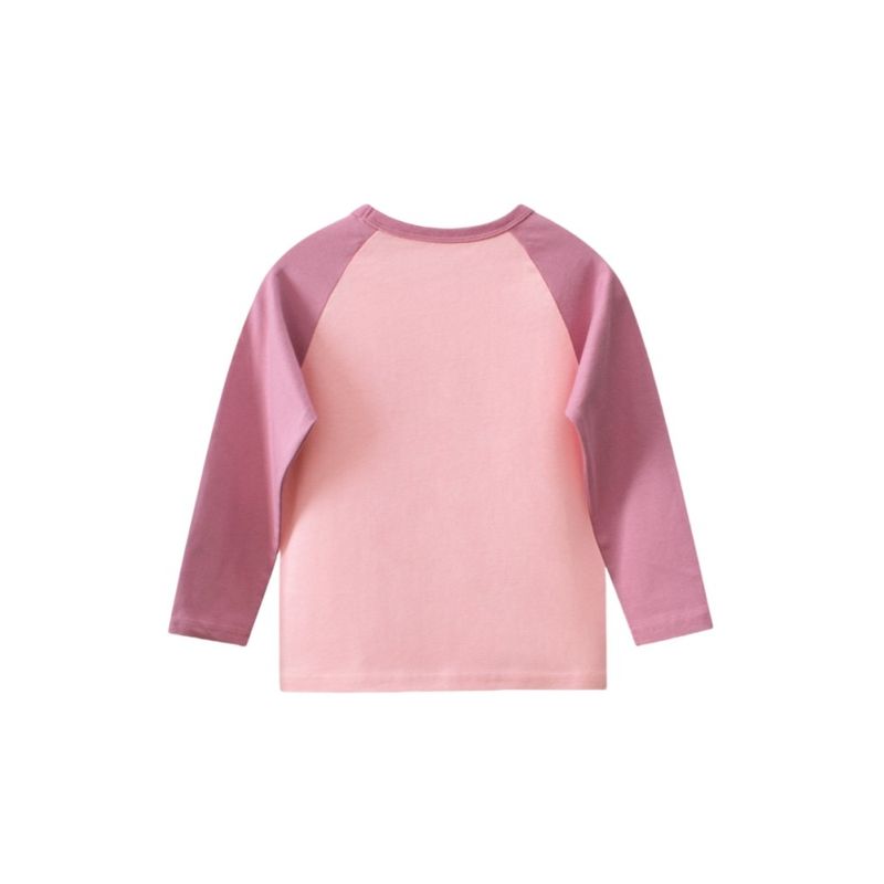 27home Children's Clothing Spring and Autumn Girl Dog Bottoming Shirt Babies' Long Sleeve T-shirt Baby Pure Cotton Raglan Sleeve Tops