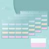 4Pcs A5/B5 Binder Color PET Translucent Index Sticker Student Notebook Sort Label Index Tabs Book Marker Writable Sticky Notes