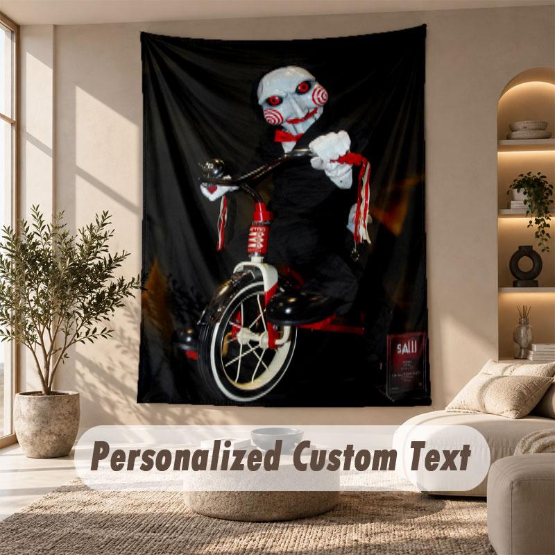 Wall Hanging Tapestry Art Cloth Bedroom Room Background DecorSaw Billy the Puppet
