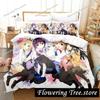 Anime Is the Order a Rabbit Bedding Set Duvet Cover Bed Set Quilt Cover Pillowcase Comforter king Queen Size Boys Adult029