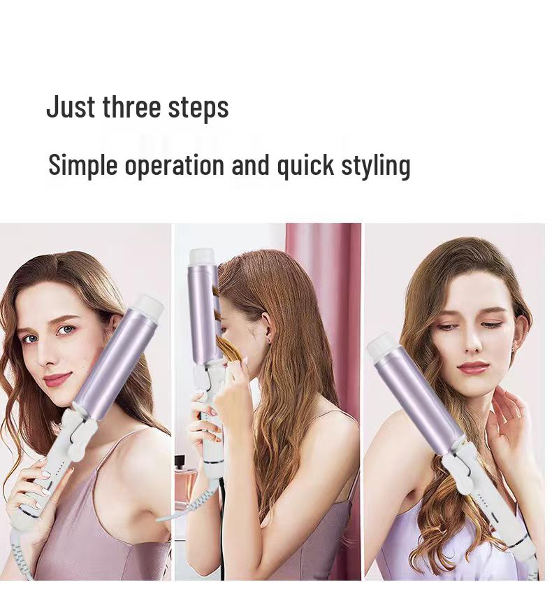 40MM Large Wave Curling Iron for Fluffy Water Ripple Hair