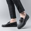 2021 Frühling Lederschuhe weiches Leder Herrenschuhe weiche Sohlen Herren Business Casual Schuhe Sommer Britische Mode Fußschuhe Doudou