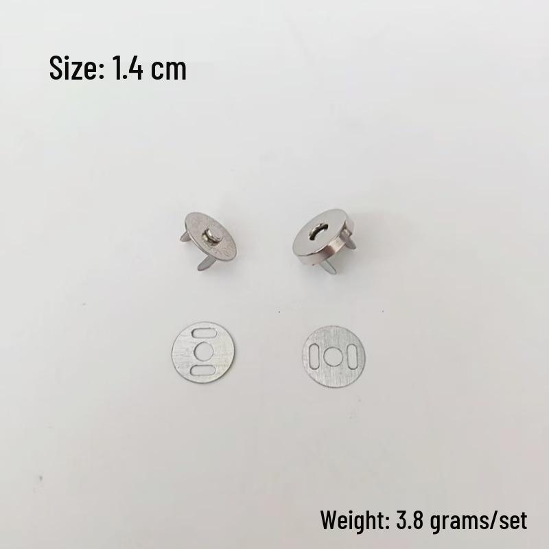 Unsichtbare magnetische Druckknöpfe ohne Nähen - 1,4 cm & 1,8 cm für Taschen, Geldbörsen und Mäntel