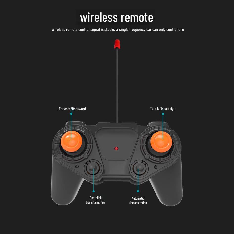 1:18 Remote Control King Kong Robot Car - 2.4G Electric Transforming Toy