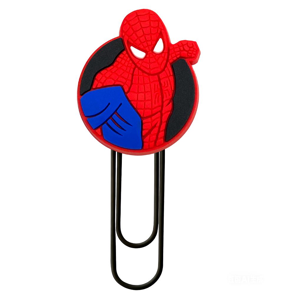 Spider-Man Bookmark: Large Colored Paperclip for Students - Creative Stationery Page Marker