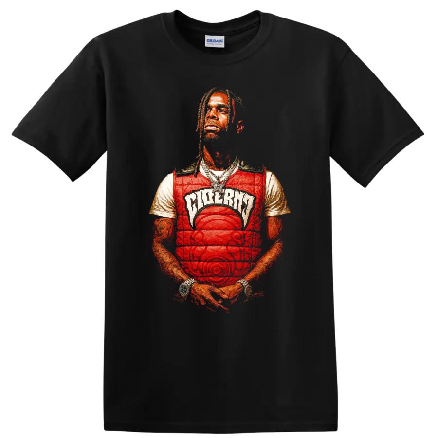 T-shirt Ritratto Hip Hop Travis Scott Rapper Produttore Maglietta Grafica