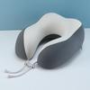 U-Shaped Memory Foam Travel Pillow: Detachable, Washable Ice Silk Cover for Cool Neck Support - Portable and Gift-Ready