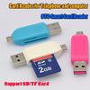 Universal Card Reader Mobile Phone PC Card Reader Micro USB OTG Card Reader OTG TF / SD Flash Memory