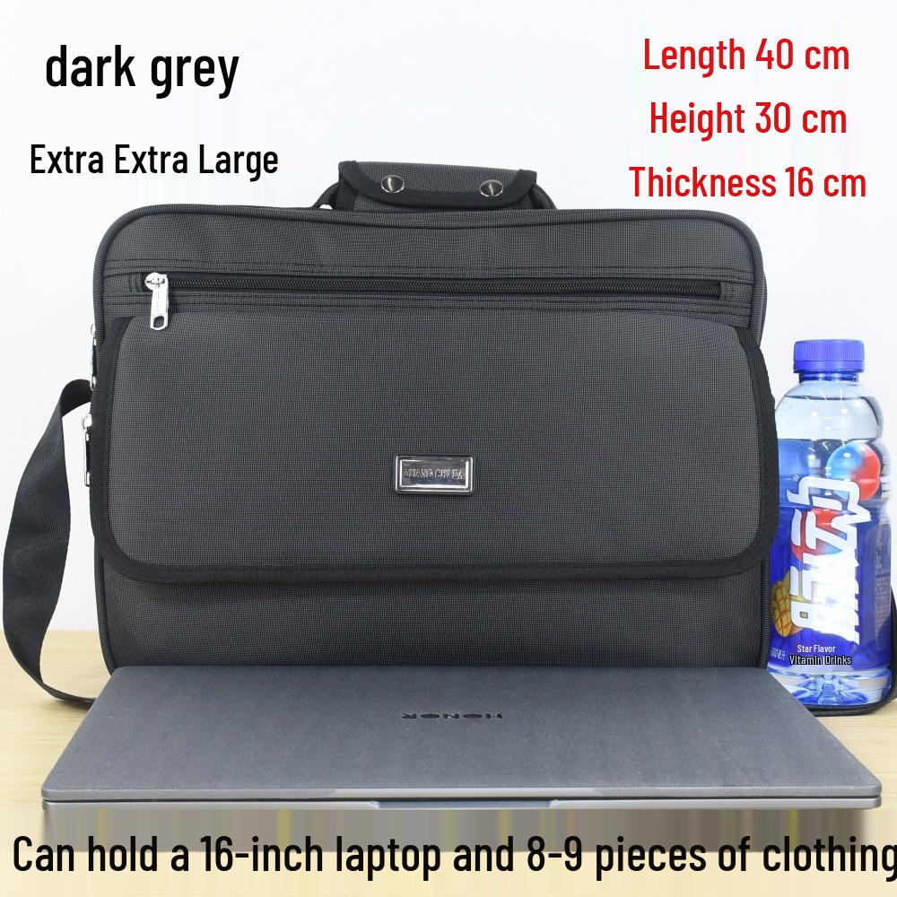 Black Waterproof Messenger Bag for Men and Women - Shoulder, Cashier, Storage, Express Handbag, and Wallet In One