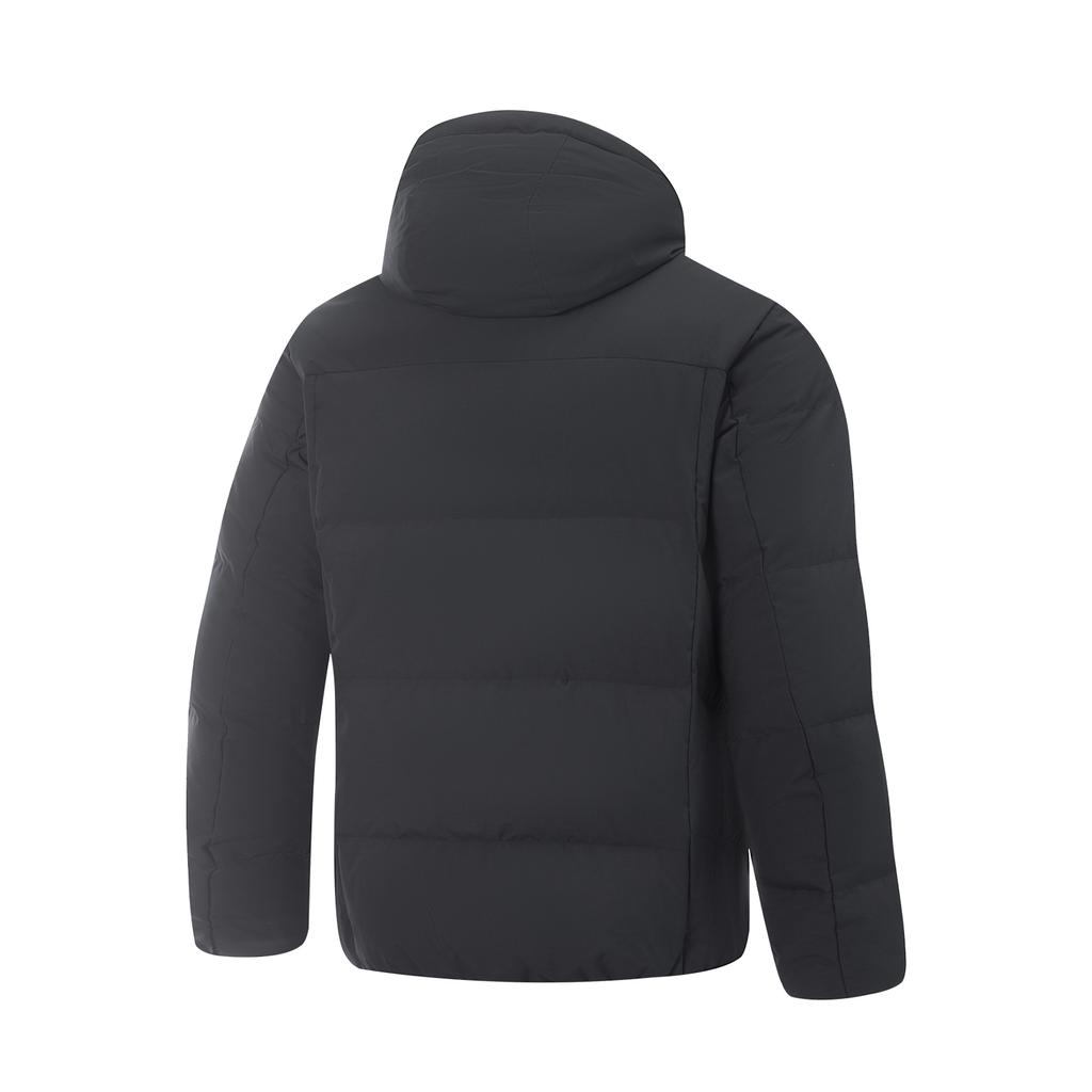 Li-Ning Fitness Series Warm Windproof Water-Resistant Hooded Down Jacket Men Jackets AYMV153-1