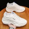 Fashion PU Men Sneakers White Lace Up Platform Shoes for Men Running Sport Casual Shoes Spring Autumn Male Shoes Vulcanized Shoes Men