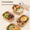 Microwaveable Square Takeaway Lunch Box
