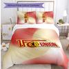 Set Lenzuola 3 Pezzi Stampato Union Berlin FC Traspirante Copripiumino con Federe Biancheria da Letto Decorativa per Camera da Letto Casa