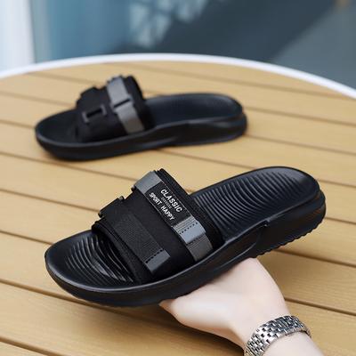 Summertime New Mens Slide Shoes Outside Beach Sandal Shoes Mens Lightweight Slides Men Daily Wear Shoes Flip-Flops Home Slide Shoes Beach Shoes
