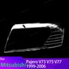 Transparent Housing Front Headlights Lens Shell Cover Lampcover For Mitsubishi Pajero V73 V75 V77 V60 NM NP Exceed 3200 99-06